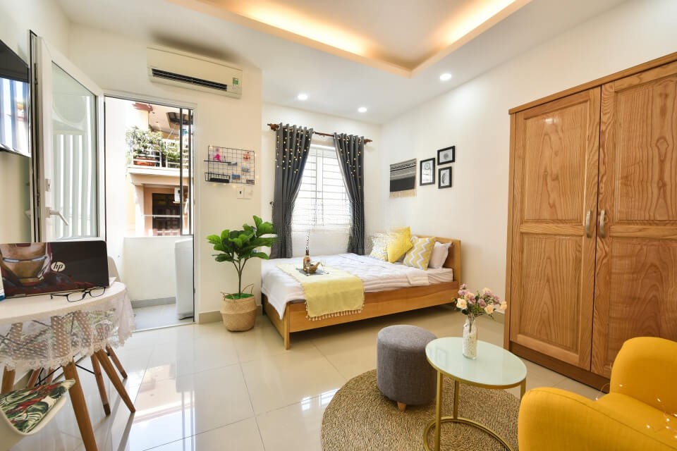 [:en]Apartment with balcony and washing machine in District 1[:vi]Căn hộ mới tại Quận 1